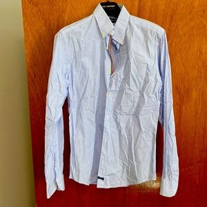 Men’s Striped Button-Up
